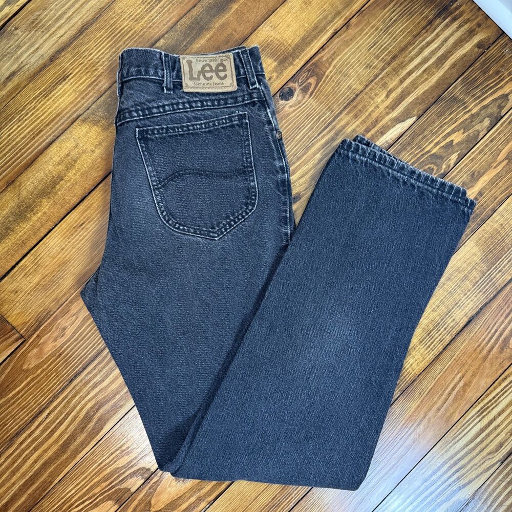 Vintage 90s Lee Black Denim Jeans 32x34 | Actual ~31x31.5